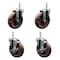 Service Caster 5 Inch High Temp Glass Filled Nylon 34 Inch Threaded Stem Caster Set 2 Brakes SCC SCC-TS20S514-GFNSHT-34212-2-TLB-2 - alternate 1